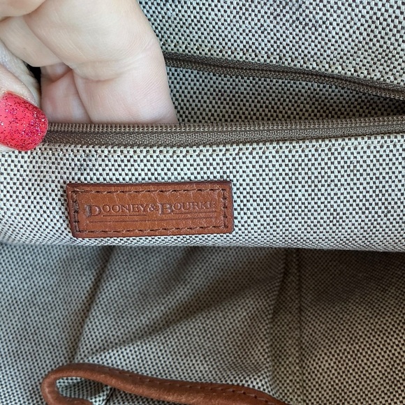 Dooney & Bourke Jenna Signature Collection Logo Tassel Tote Bag - Picture 14 of 14